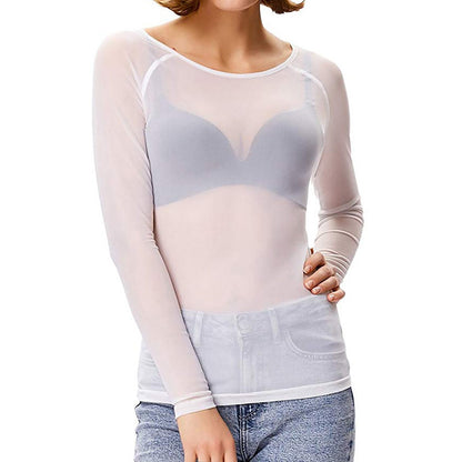 Women’s Sheer Mesh Top | Elegant Fit & Soft Feel