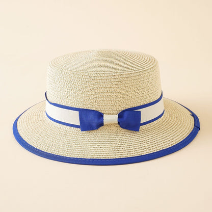 Sterling Women's Sun Protection Bowler Hat™ Straw Bow Detail