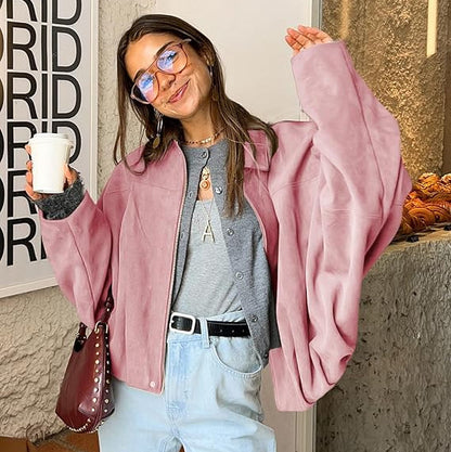 Brooklyn | Women's Oversized Cropped Bomber Jacket