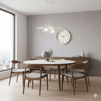 Houten Wandklok Scandinavisch Minimalistisch Stil 25cm 30cm Rond | Restfield