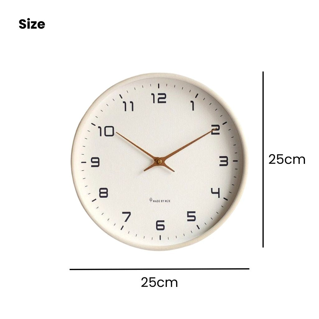 Houten Wandklok Scandinavisch Minimalistisch Stil 25cm 30cm Rond | Restfield