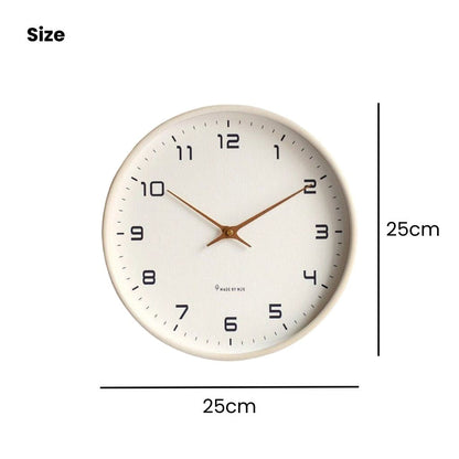 Houten Wandklok Scandinavisch Minimalistisch Stil 25cm 30cm Rond | Restfield