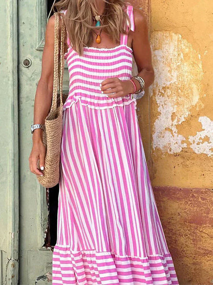 Elegant Striped Summer Dress