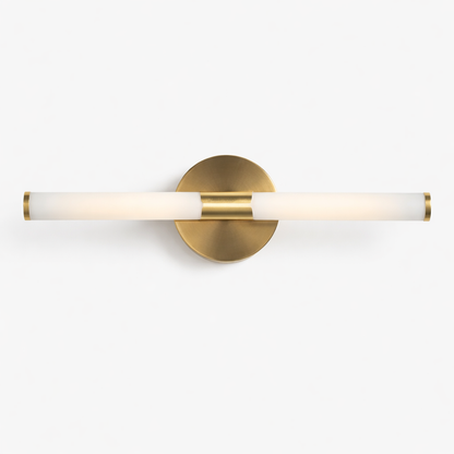 Badkamer Wandlamp Met Gesloten Glazen Kap