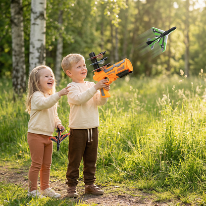 Playbino AeroBlaster - Zweefvliegtuig pistool voor oneindige vluchten