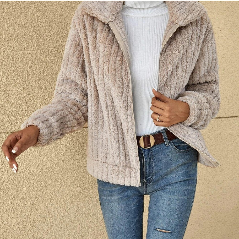 Zoe - Stylový teddy cardigan
