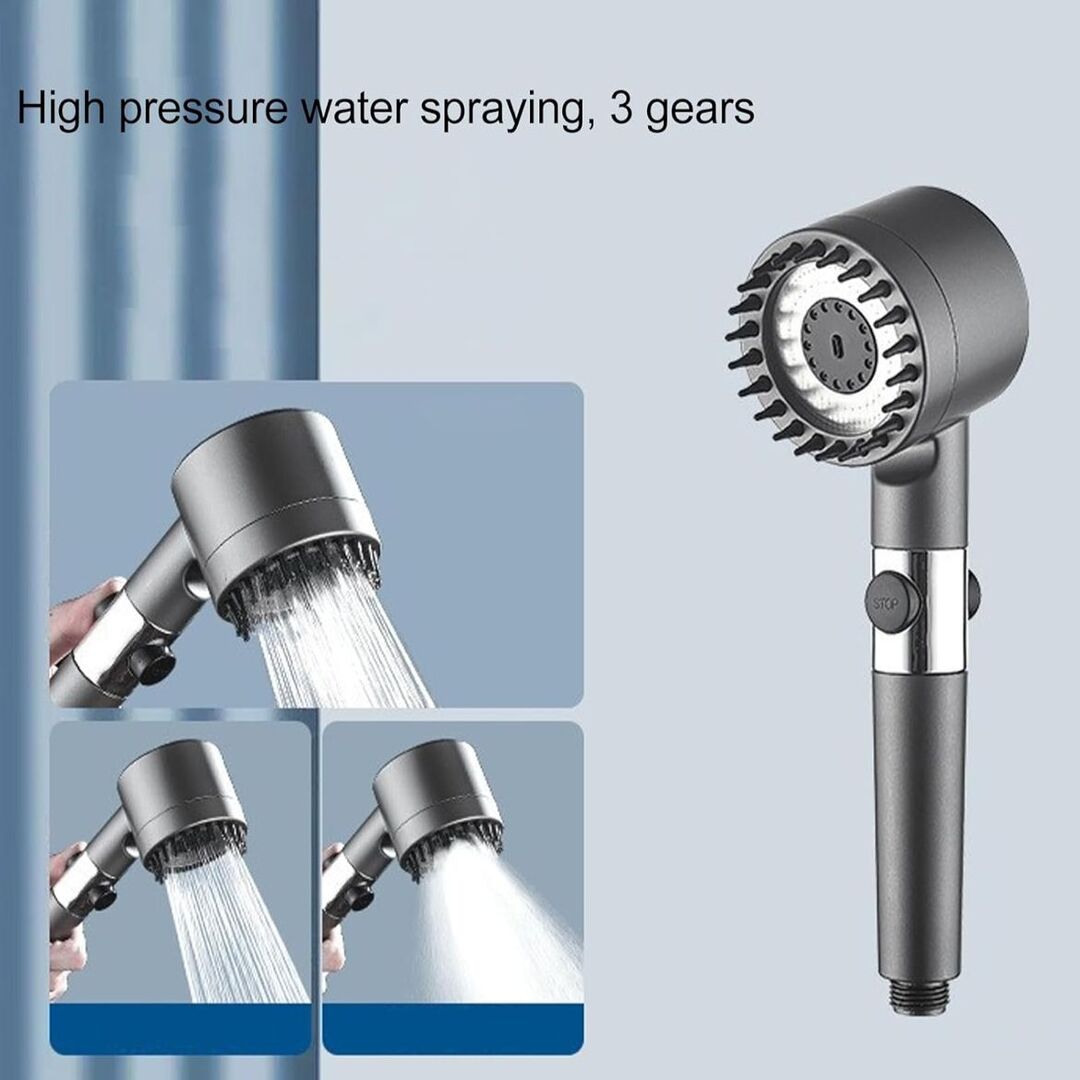 Vurnomi PureStream | 3-Stand Douchekop voor Krachtige & Zuinigere Waterflow
