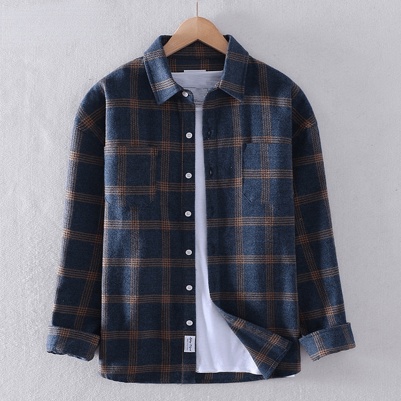 Achilles | Men's Checkered Casual Button-Down Shirt