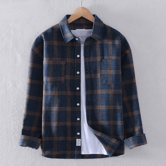 Achilles | Men's Checkered Casual Button-Down Shirt