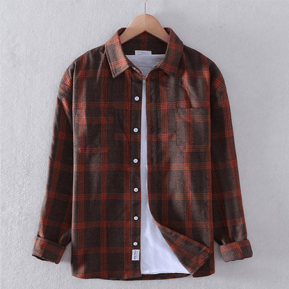 Achilles | Men checkered casual Button-Down koszula