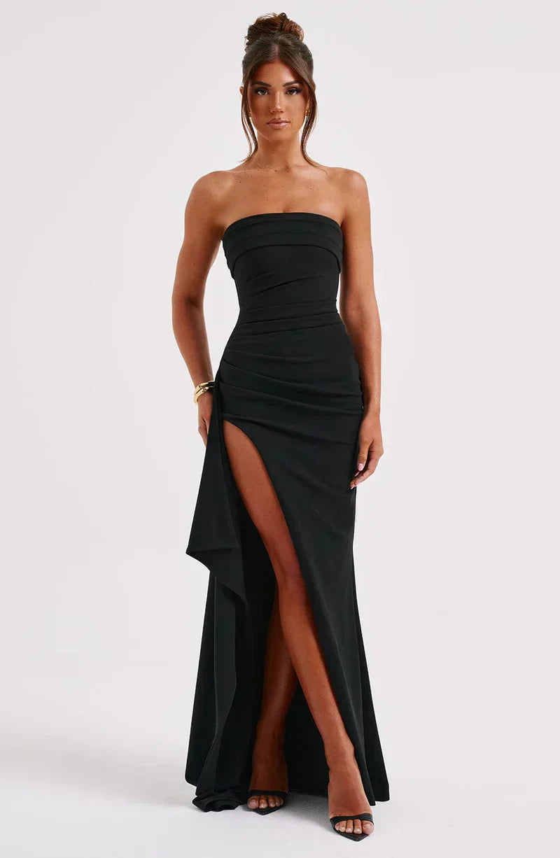 Damska Sukienka Wieczorowa Bandeau | Maxi