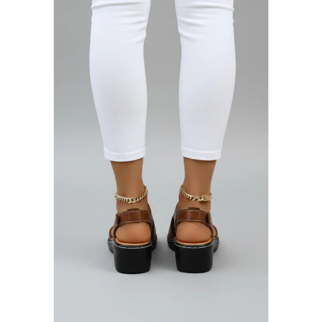 Helena | Damen Sommer Sandalen Mit Plateau Für Alltag