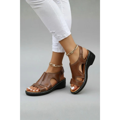 Helena | Damen Sommer Sandalen Mit Plateau Für Alltag
