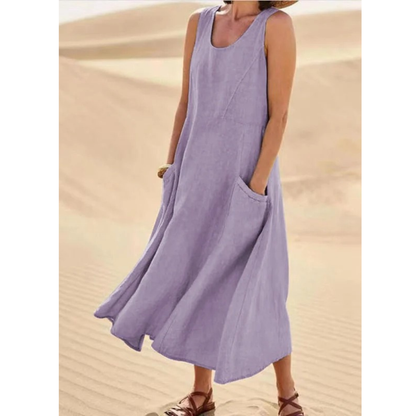 Zehra | Modernes Damen Sommerkleid Maxi Freizeit Urlaub