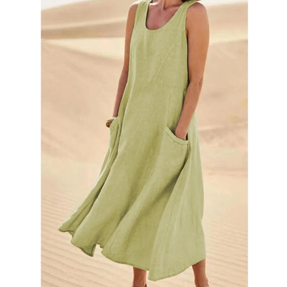 Zehra | Modernes Damen Sommerkleid Maxi Freizeit Urlaub