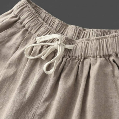Zilan | Bequeme Damen Hose schmal Kordelzug modern