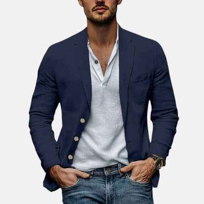 Lorenzio™ | Eleganter Sommerblazer aus leichtem Leinen
