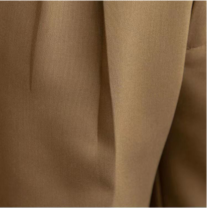 Elegante Pantalone Uomo Sartoriale Piega Gamba Dritta