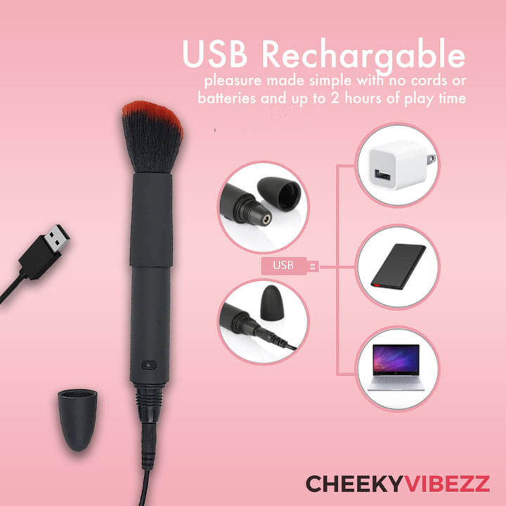 CHEEKYVIBEZ™ VIBRATING MAKEUP BRUSH