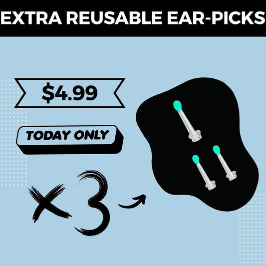 3 x Extra Reusable Ear-picks