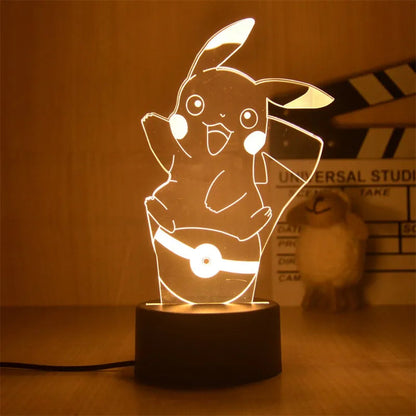 Pokemon Pikachu Led 3D Night