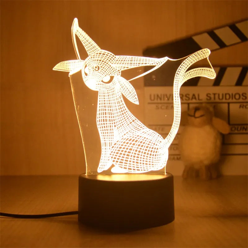 Pokemon Pikachu Led 3D Night