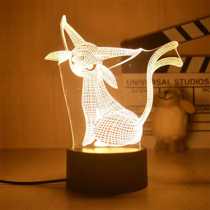 Pokemon Pikachu Led 3D Night