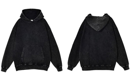 Plain Distressed Hoodie