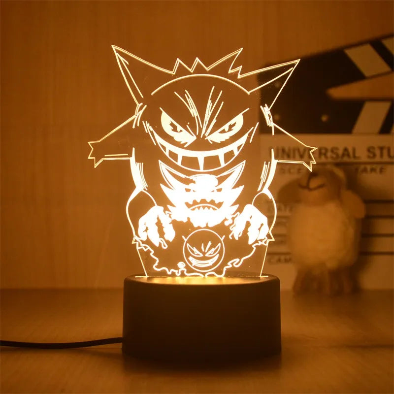 Pokemon Pikachu Led 3D Night