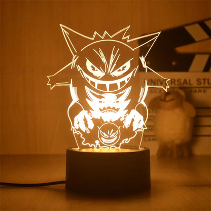 Pokemon Pikachu Led 3D Night