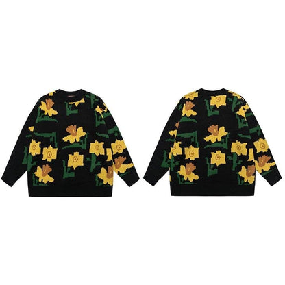 Daisy Pixels Sweater