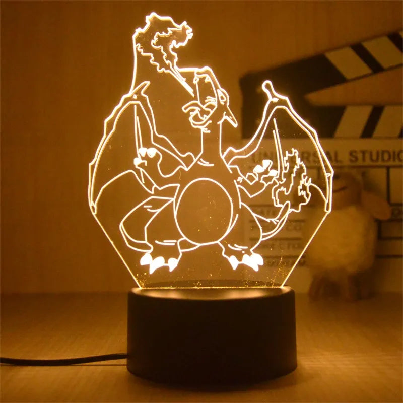 Pokemon Pikachu Led 3D Night