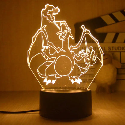 Pokemon Pikachu Led 3D Night