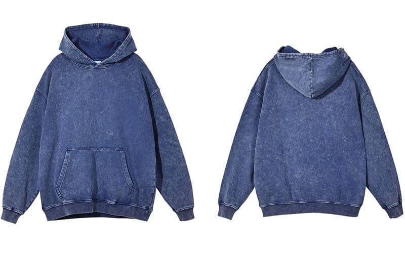 Plain Distressed Hoodie