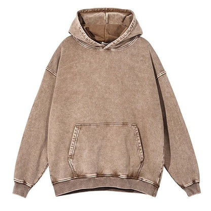 Plain Distressed Hoodie