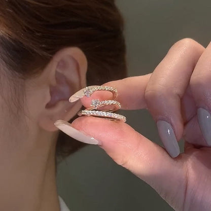 Gold color Multilayer Ear Clip
