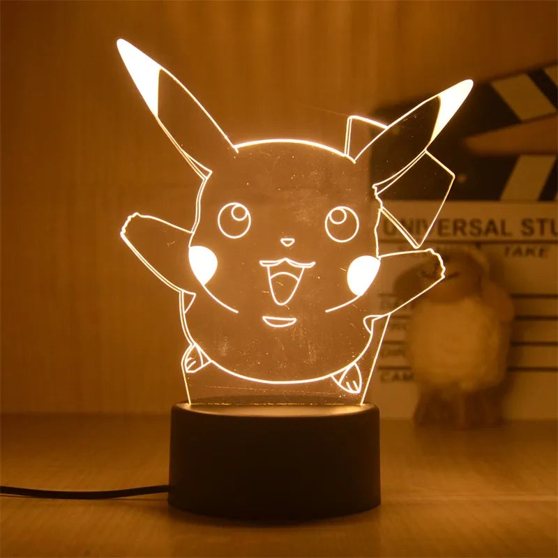 Pokemon Pikachu Led 3D Night