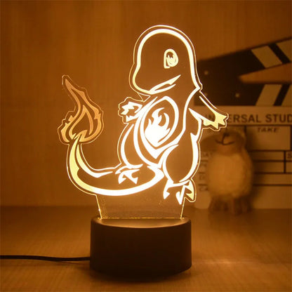 Pokemon Pikachu Led 3D Night