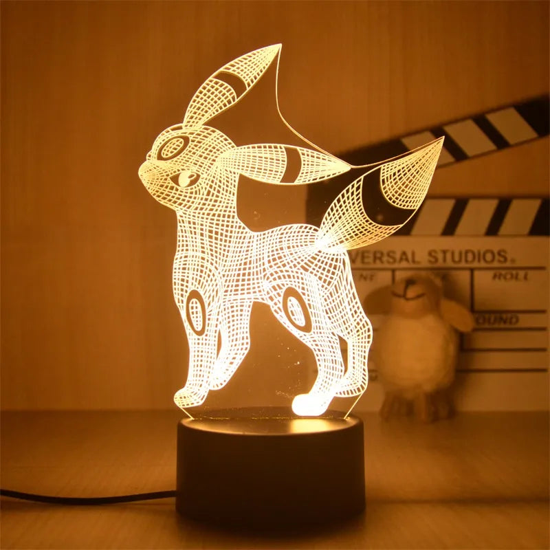 Pokemon Pikachu Led 3D Night