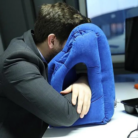 Inflatable Travel Sleeping Bag Portable Cushion Neck Pillow