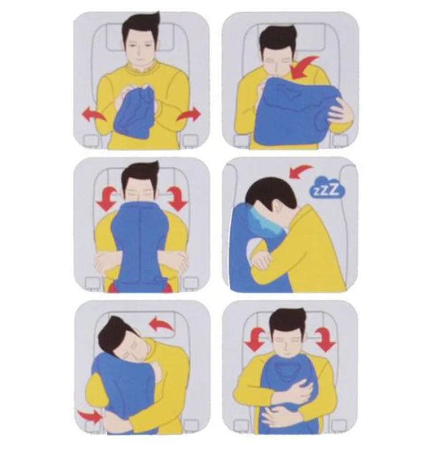 Inflatable Travel Sleeping Bag Portable Cushion Neck Pillow