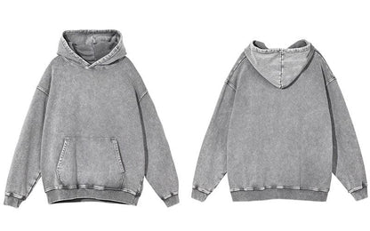 Plain Distressed Hoodie
