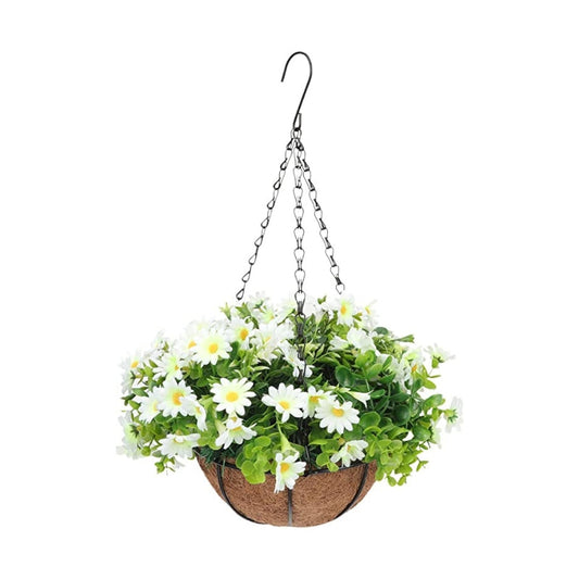 Outdoor Artificial Flowers Hanging Basket