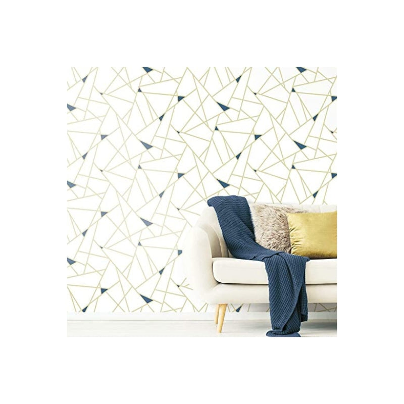 Metallic Gold Fractur Wallpaper