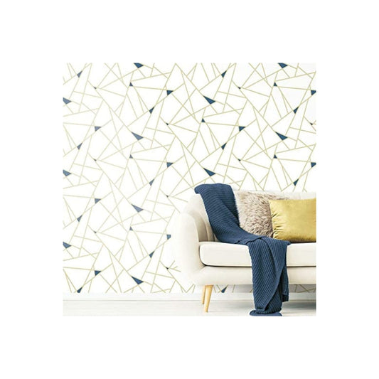 Metallic Gold Fractur Wallpaper