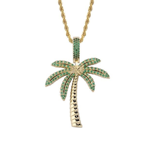 Palm Tree Pendant Necklace