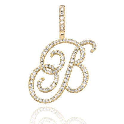 Cursive Pendant Necklce