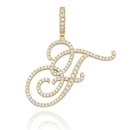Cursive Pendant Necklce