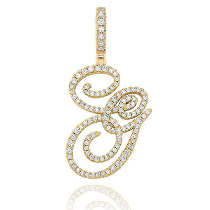 Cursive Pendant Necklce