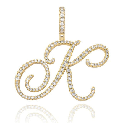 Cursive Pendant Necklce
